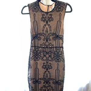 Black Lace Midi Dress